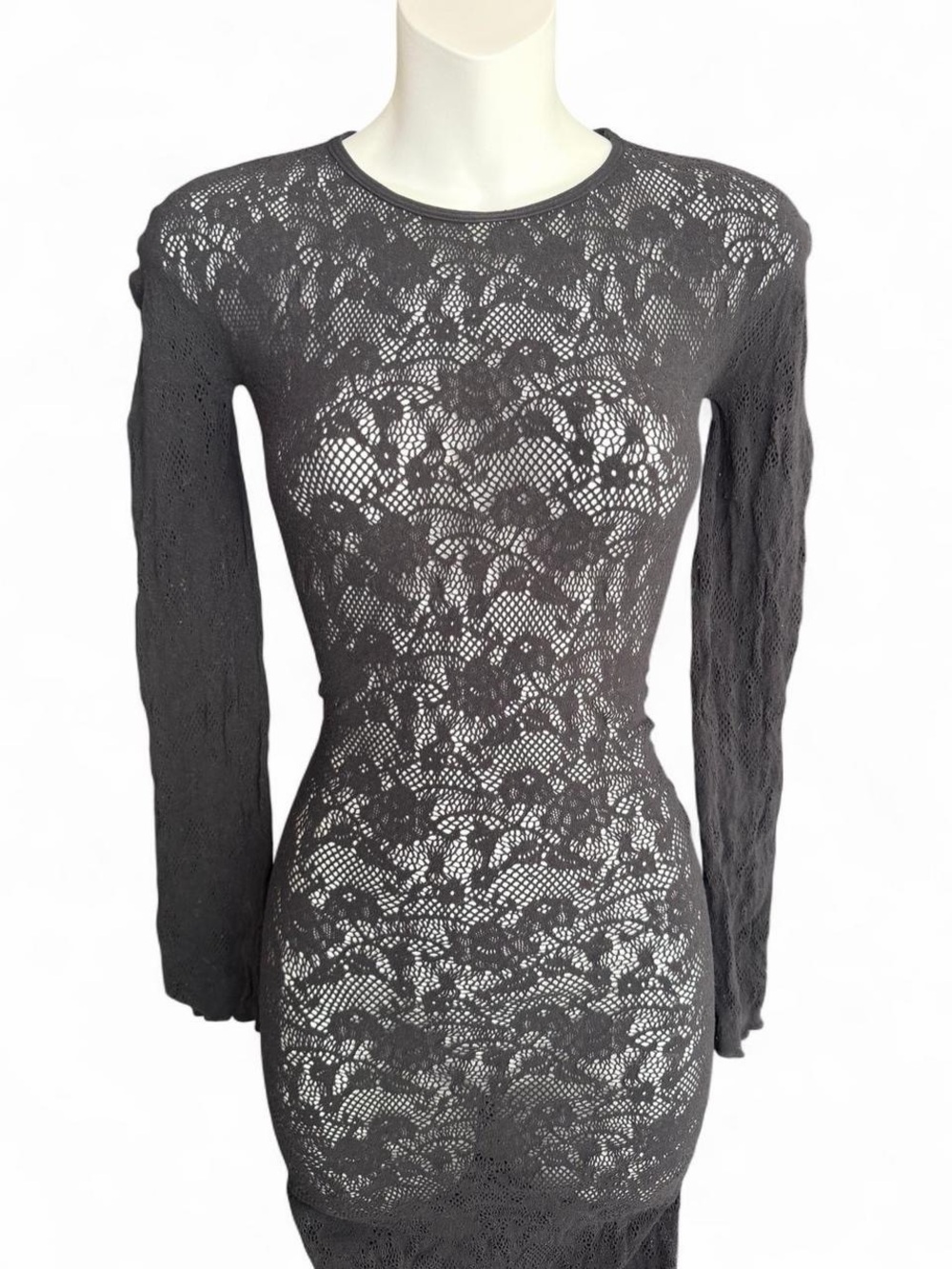 Urban Outfitters Black Lace Maxi Dress
